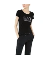 Ea7 Logo T-shirt In Black