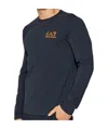Ea7 Logo T-shirt In Black