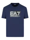 Ea7 Logo T-shirt In Blue