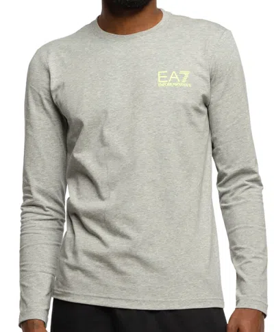 Ea7 Logo T-shirt In Gray