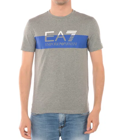 Ea7 Logo T-shirt In Grey