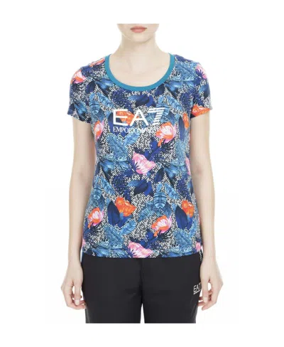 Ea7 Logo T-shirt In Multicolor