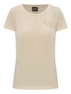 Ea7 Logo T-shirt In Neutral