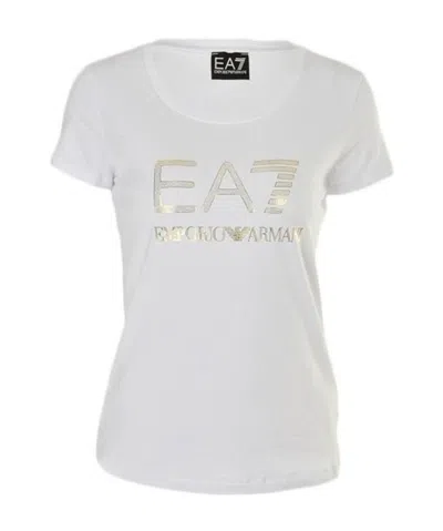 Ea7 Logo T-shirt In White