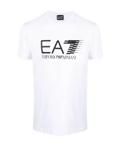 Ea7 Logo T-shirt In White
