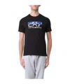 Ea7 Logo T-shirt With Round Neck Pattern In Black