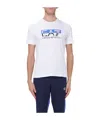 Ea7 Logo T-shirt With Round Neck Pattern In White