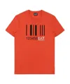Ea7 Logo T-shirt With Round Neck In Red