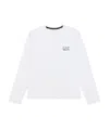Ea7 Logo T-shirt With Round Neck In White