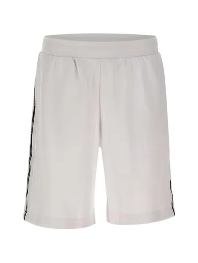 Ea7 Logo Tape Shorts In Gray