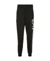 Ea7 Logo Series Cotton Joggers In Black
