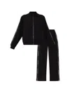 Ea7 Logo Tracksuit In Black