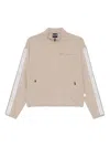 Ea7 Emporio Armani Logo-trim Sweatshirt In Neutrals