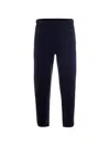 Ea7 Lightweight Technical Polyamide Trousers In Blue