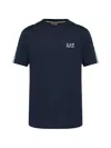 Ea7 Logo T-shirt In Blue