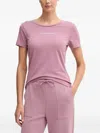 Ea7 Logo T-shirt In Purple