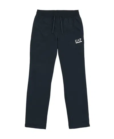 Ea7 Logo Two-piece Sports Suit In Black