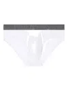 Ea7 Logo-waistband Briefs In White
