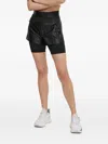 Ea7 Logo-waistband Shorts In Black