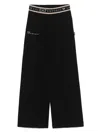 Ea7 Logo-waistband Track Pants In Black