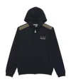 Ea7 Logo Zipper Casual Jacket In Black