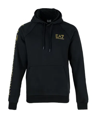 Ea7 Logo Zipper Casual Jacket In Black