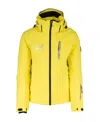 Ea7 Logo Zipper Cotton Suit In Yellow