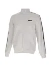 Ea7 Logo-detail Full-zip Sweatshirt In White