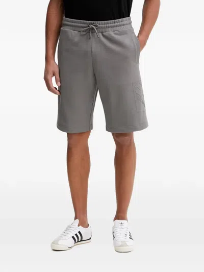 Ea7 Logo-detail Shorts In Gray