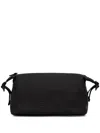 Ea7 Logo-embossed Make-up Bag In Black