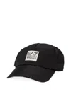 Ea7 Logo-patch Baseball Cap In Neutral