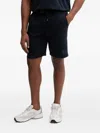 Ea7 Logo-patch Drawstring Shorts In Blue