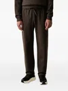Ea7 Logo-patch Drawstring Track Pants In Pink