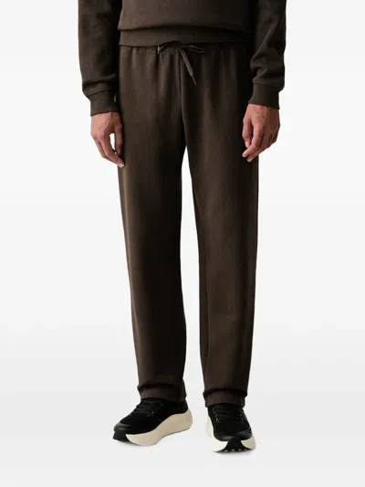 Ea7 Logo-patch Drawstring Track Pants In Pink