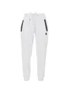 Ea7 Logo-patch Drawstring Track Pants In White