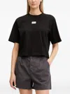 Ea7 Logo-patch T-shirt In Black