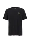 Ea7 Logo-patch T-shirt In Black