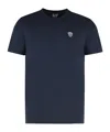 Ea7 Logo Print T-shirt In Blue