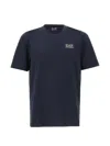 Ea7 Logo-patch T-shirt In Blue