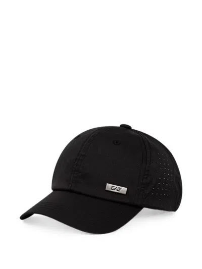 Ea7 Logo-plaque «baseball Cap In Black