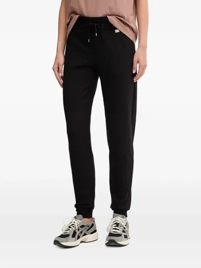 Ea7 Logo-plaque Drawstring Track Pants In Animal Print