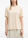 Ea7 Logo-plaque T-shirt In Neutral