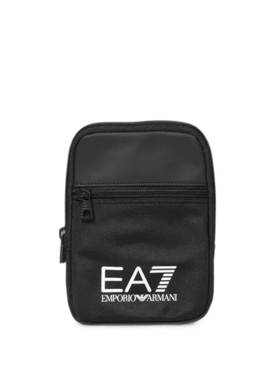 Ea7 Logo-print Belt Bag In Black