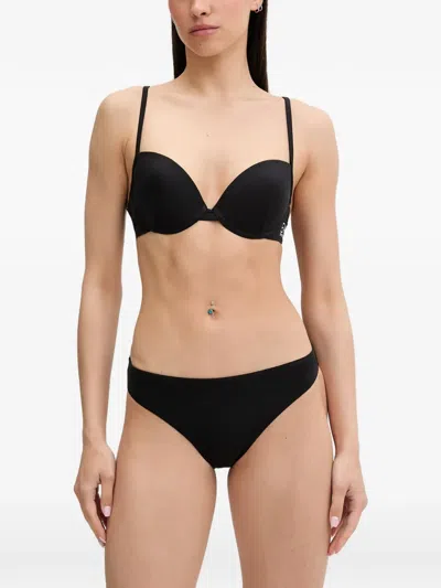 Ea7 Logo-print Bikini In Black