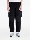 Ea7 Logo-print Cargo Pants In Black