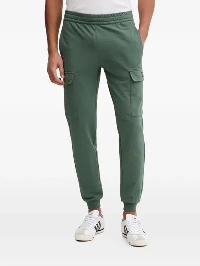 Ea7 Logo-print Cargo Pants In Green