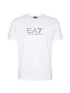 Ea7 E. A.7 Train Lux T-shirt With Oversized Logo In White