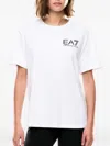 Ea7 Logo-print Crew-neck T-shirt In White
