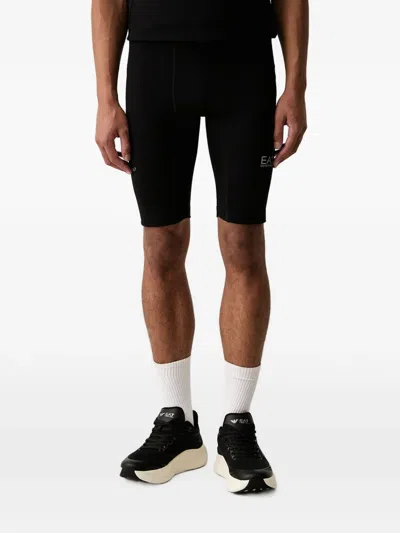 Ea7 Logo-print Cycling Shorts In Multi