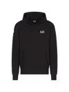 Ea7 Logo-print Drawstring Hoodie In Multi